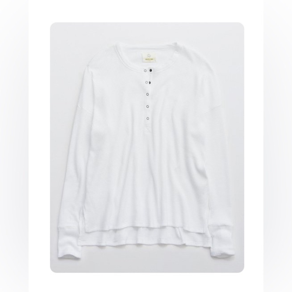 OFFLINE BY AWRIE WAFFLE HENLEY SHIRT